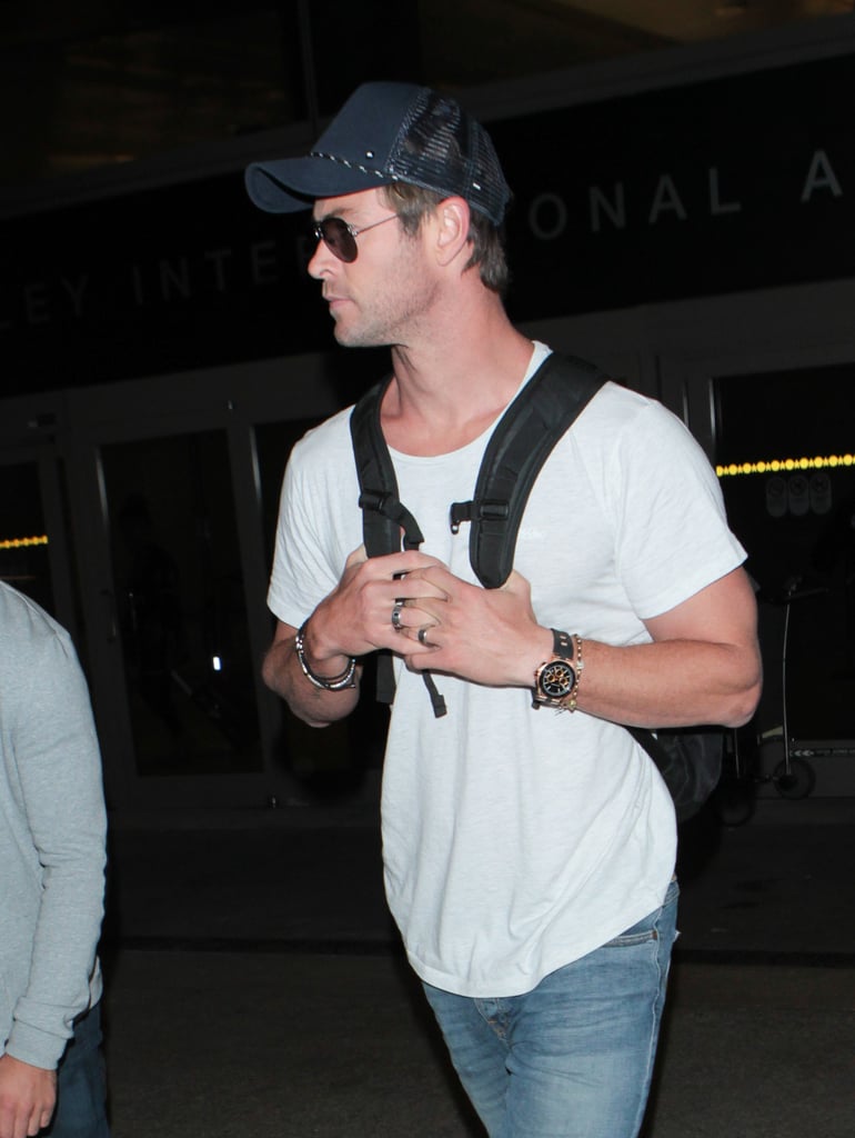 Chris Hemsworth at LAX