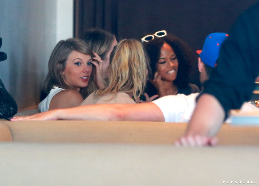 Taylor Swift and Calvin Harris After Jaime King Baby Shower