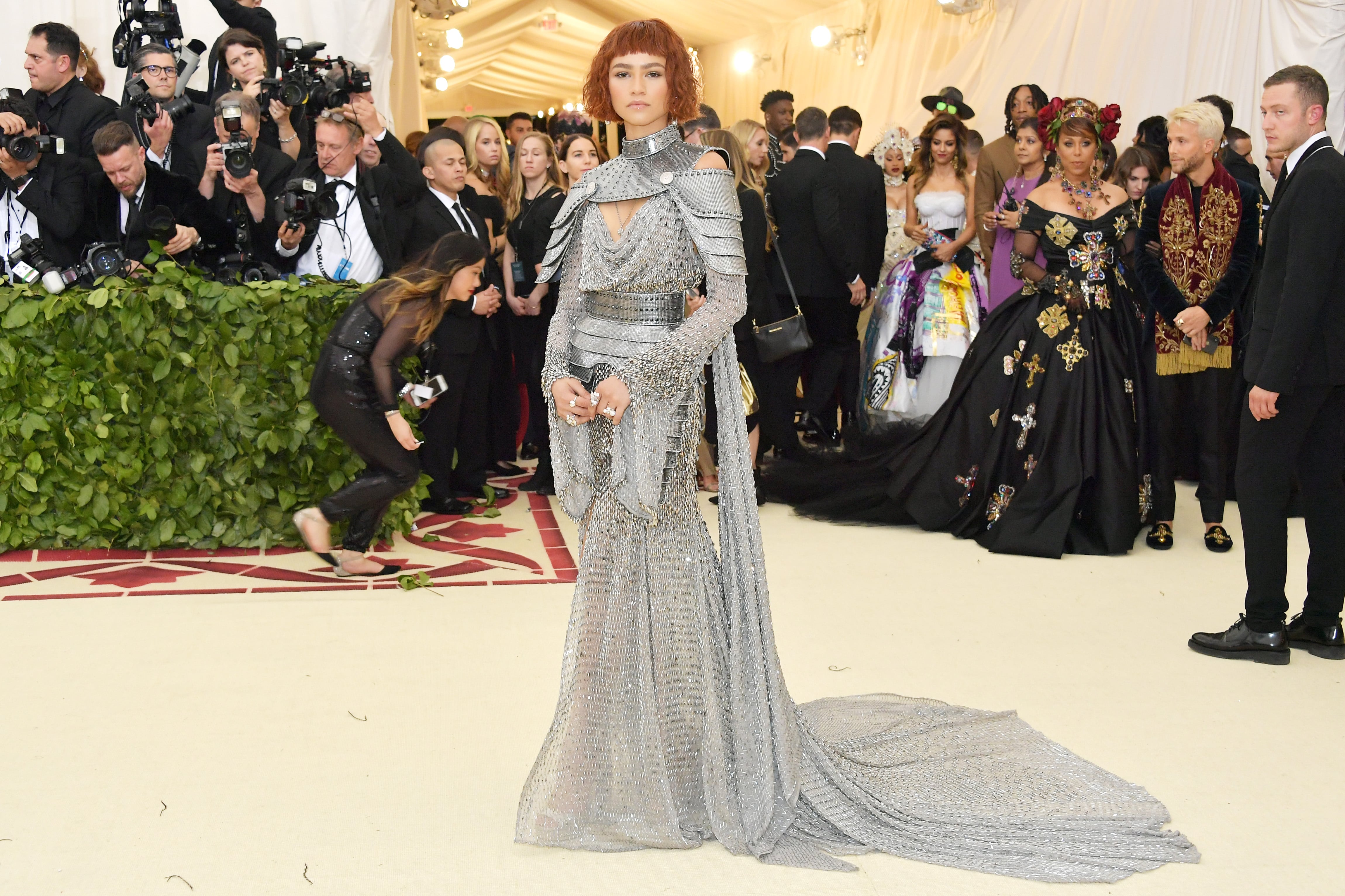Zendaya joan shop of arc dress