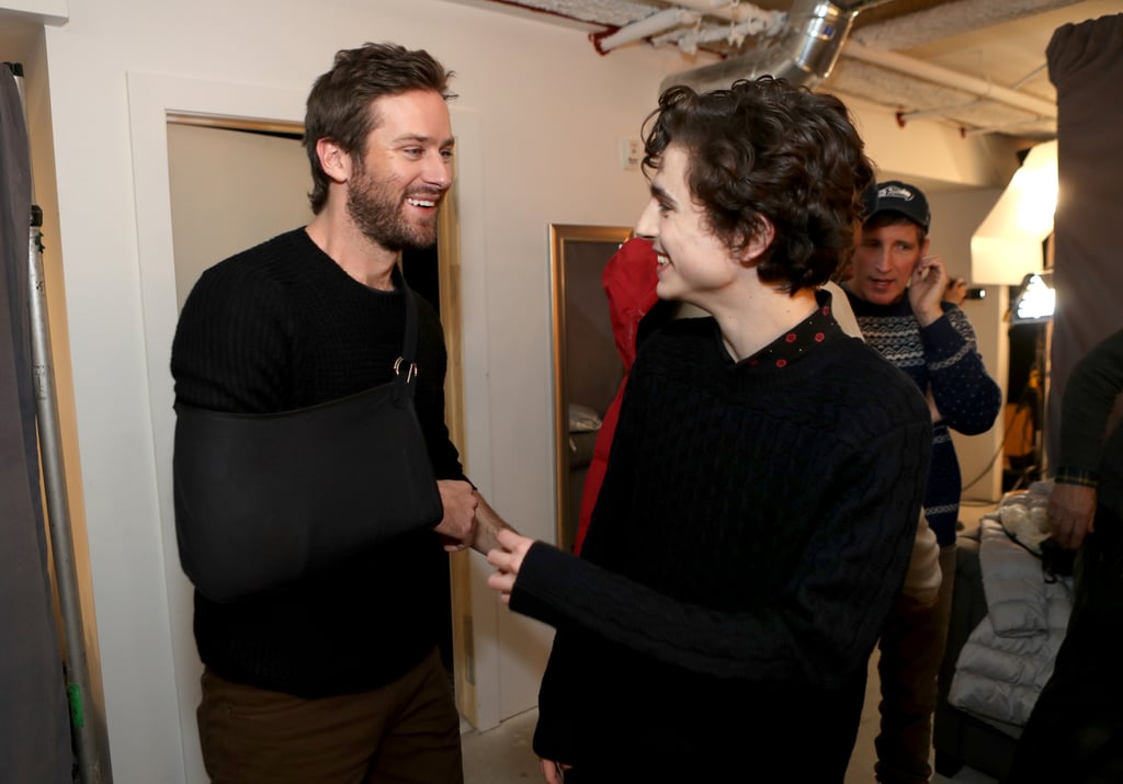 Armie Hammer and Timothee Chalamet Pictures