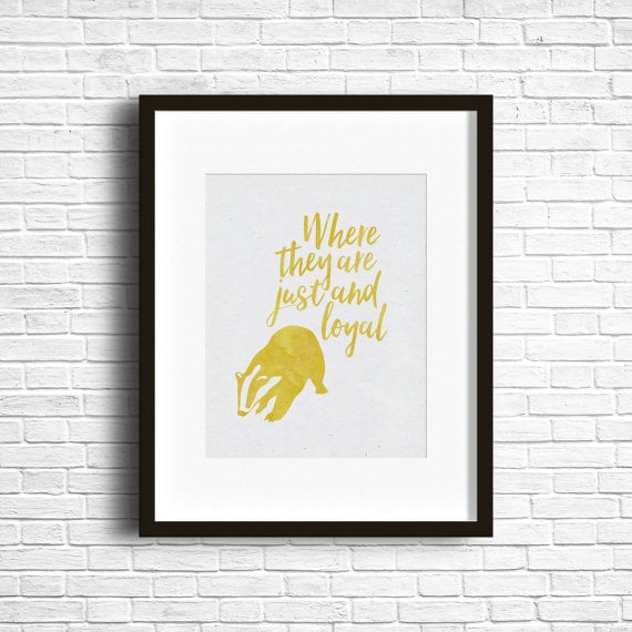 Hufflepuff Instant Download Print