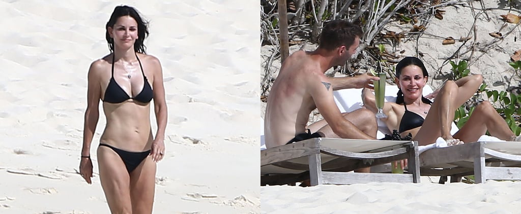 Courteney Cox in a Bikini on Vacation With Johnny McDaid