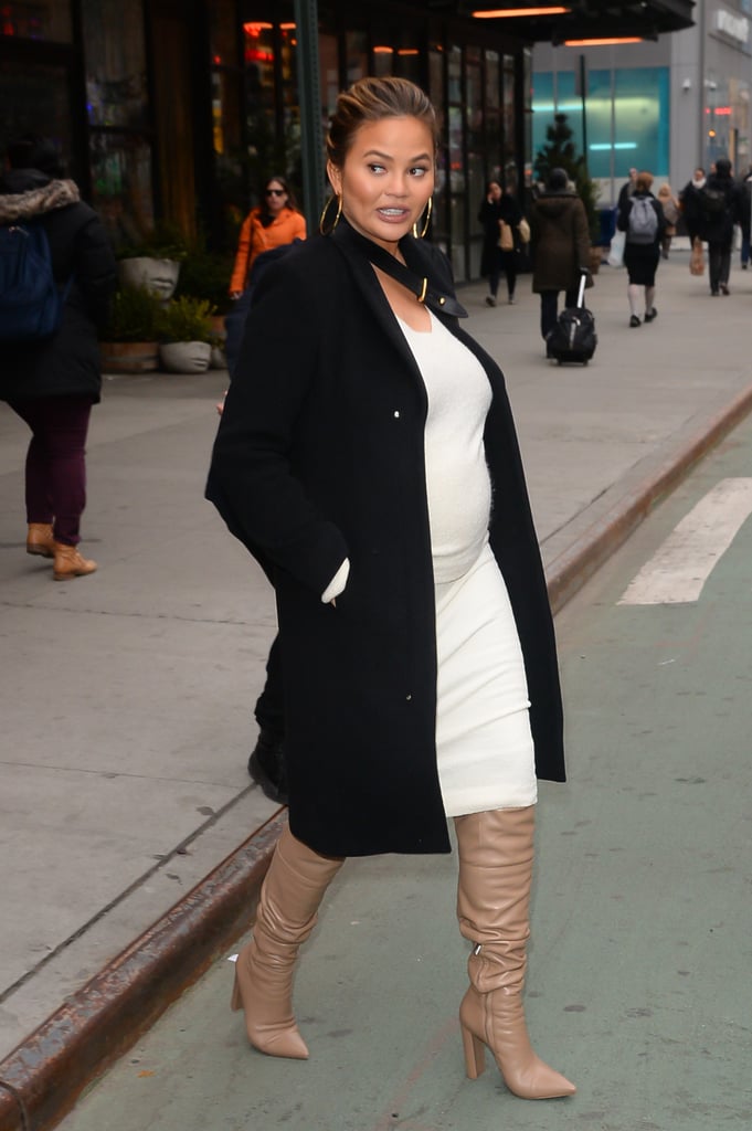 Chrissy Teigen Almost Getting Hit by a Bike Pictures 2018