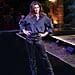 Cindy Crawford Wears Ross Leather Trouser at Friends Reunion