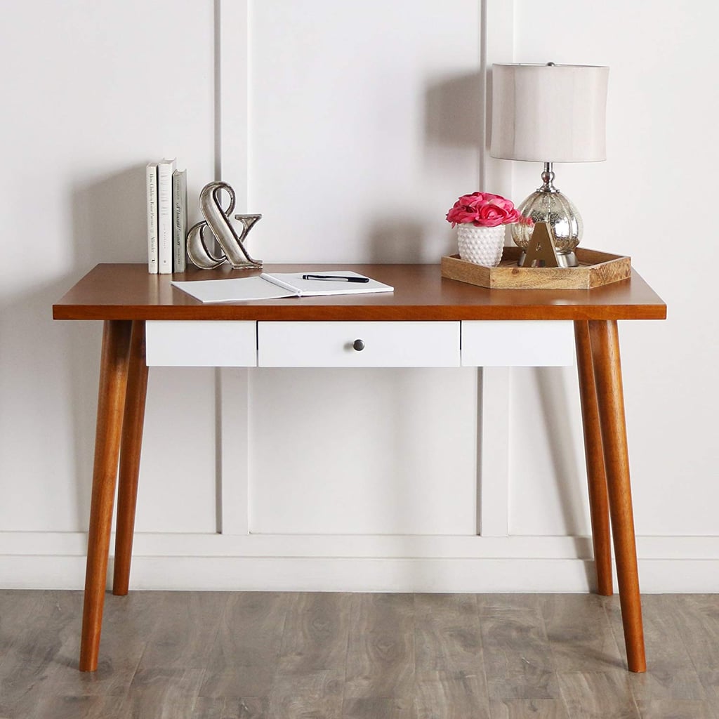 WE Furniture Mid-Century Wood Storage Desk