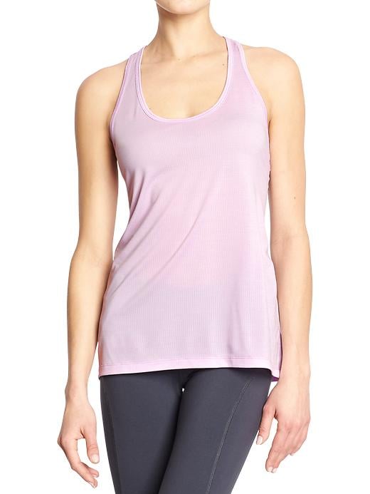 Stock up on these Old Navy Go-Dry Racerback Tanks ($12, originally $17) for those hot days — each is made from lightweight mesh that wicks away sweat.
