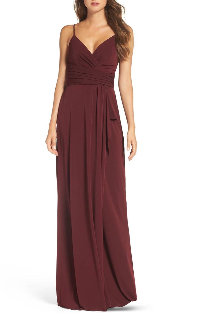 Amsale Celina Mock Wrap Gown