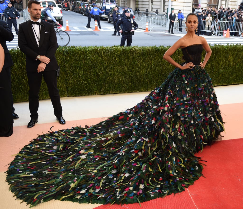 Best Photos of Zoe Saldana's Dress at Met Gala 2016