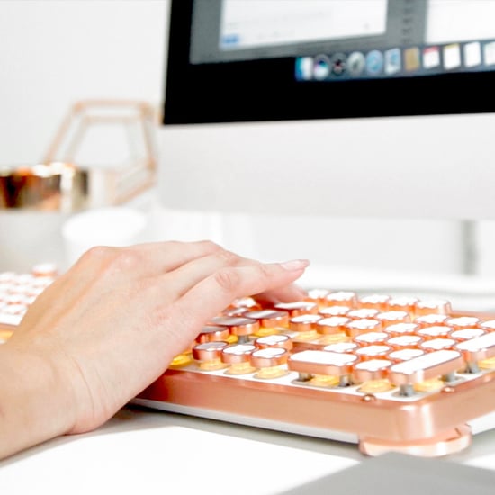 Rose Gold Typewriter Keyboard