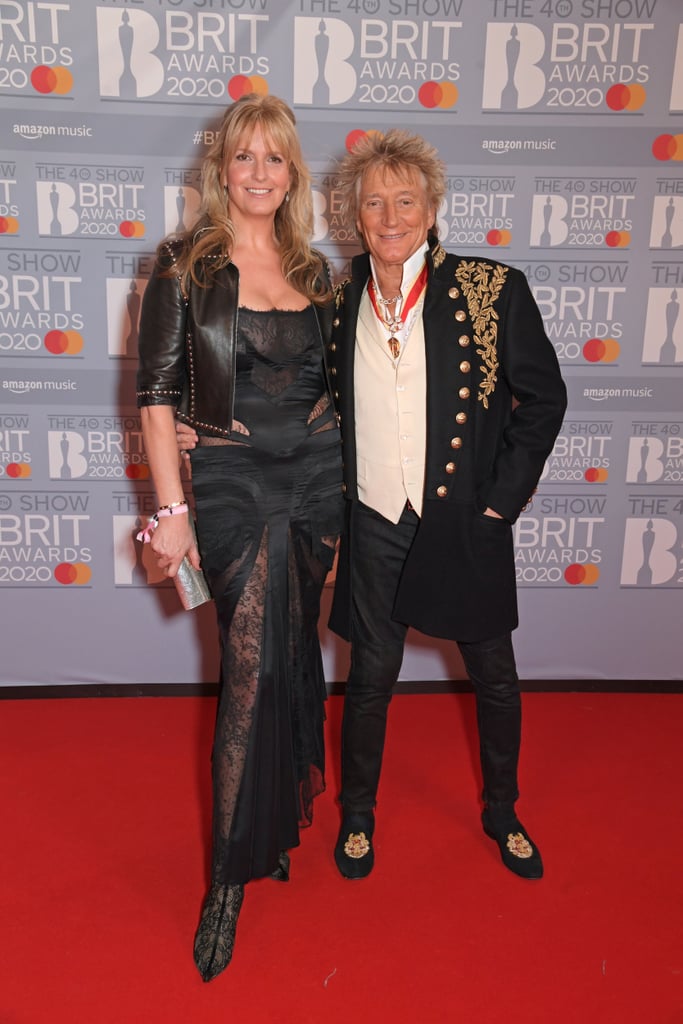 Penny Lancaster and Sir Rod Stewart at the 2020 BRIT Awards in London