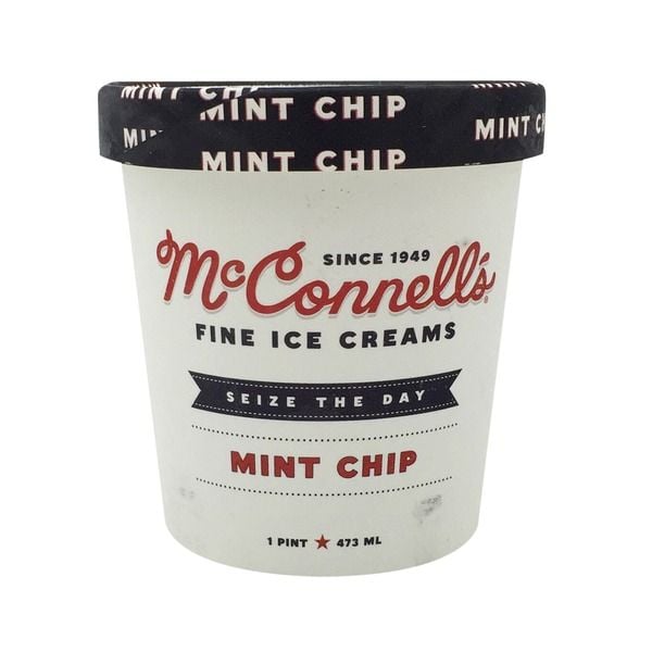 One of the best ice creams in the freezer section: McConnell's Ice Cream, Mint Chip ($9). The cooling ice cream (made with mint extract) has a light texture and crunchy chocolate chunk pieces swirled in.