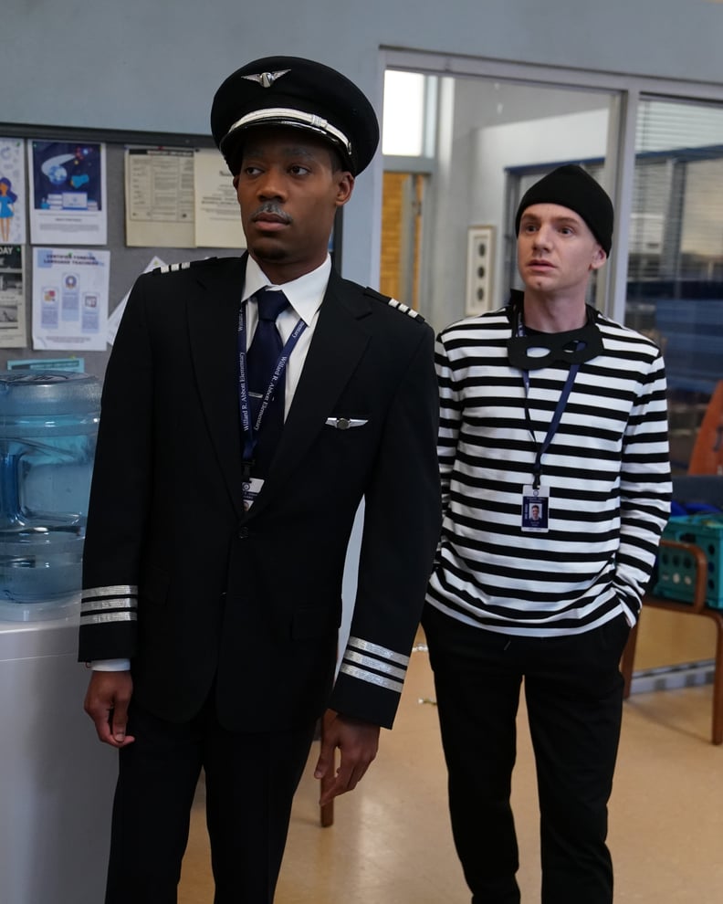 Tyler James Williams and Chris Perfetti in "Abbott Elementary"'s Halloween Episode