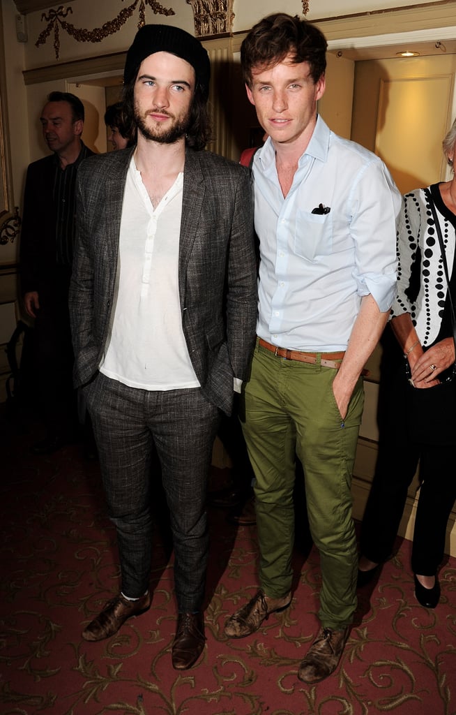 Tom Sturridge and Eddie Redmayne hung out after a performance of A Doll's House in London in August 2013.