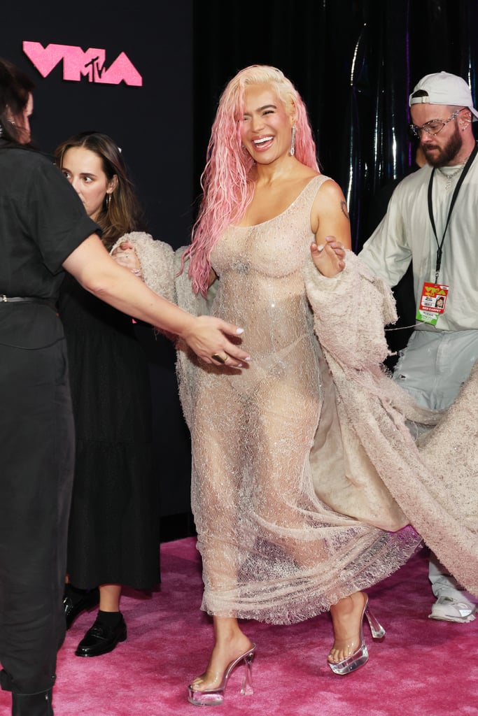 Karol G Wearing Barbie-Foot Heels