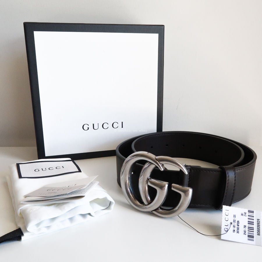 double G buckle belt