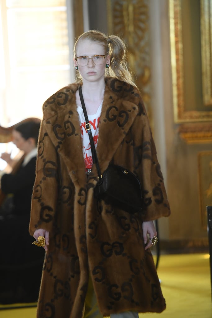 And a Gucci Logo Fur Coat