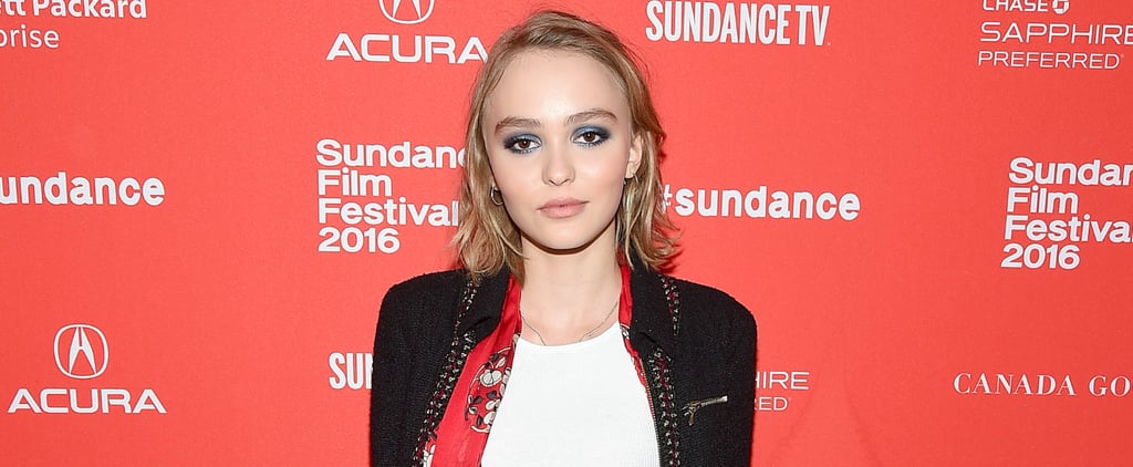 Lily-Rose Depp Wearing a Suit at Sundance 2016