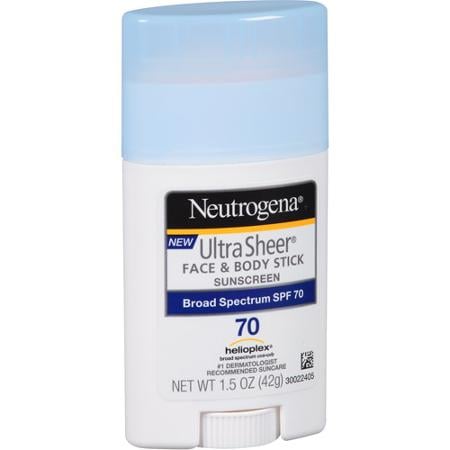 Neutrogena Face & Body Stick Sunscreen, SPF 70 ($8)