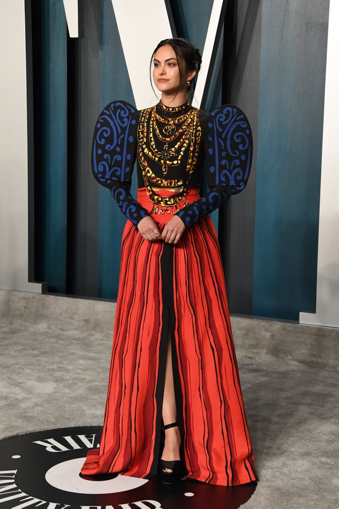 Camila Mendes's Moschino Dress at the Oscars Afterparty 2020