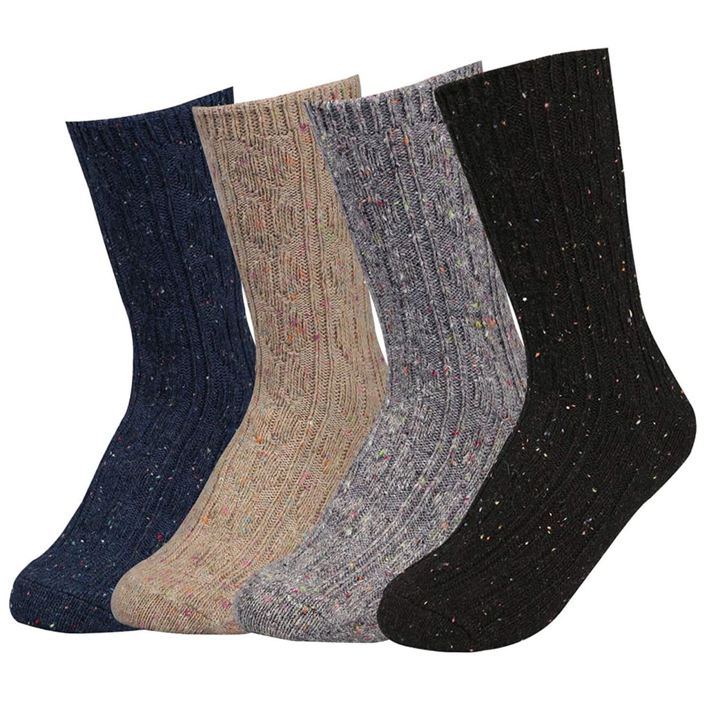 Tetiba Women's Winter Premium Soft Thick Knitting Wool Warm Crew Socks
