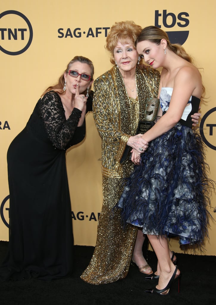 Billie Lourd, Carrie Fisher, Debbie Reynolds at SAG Awards