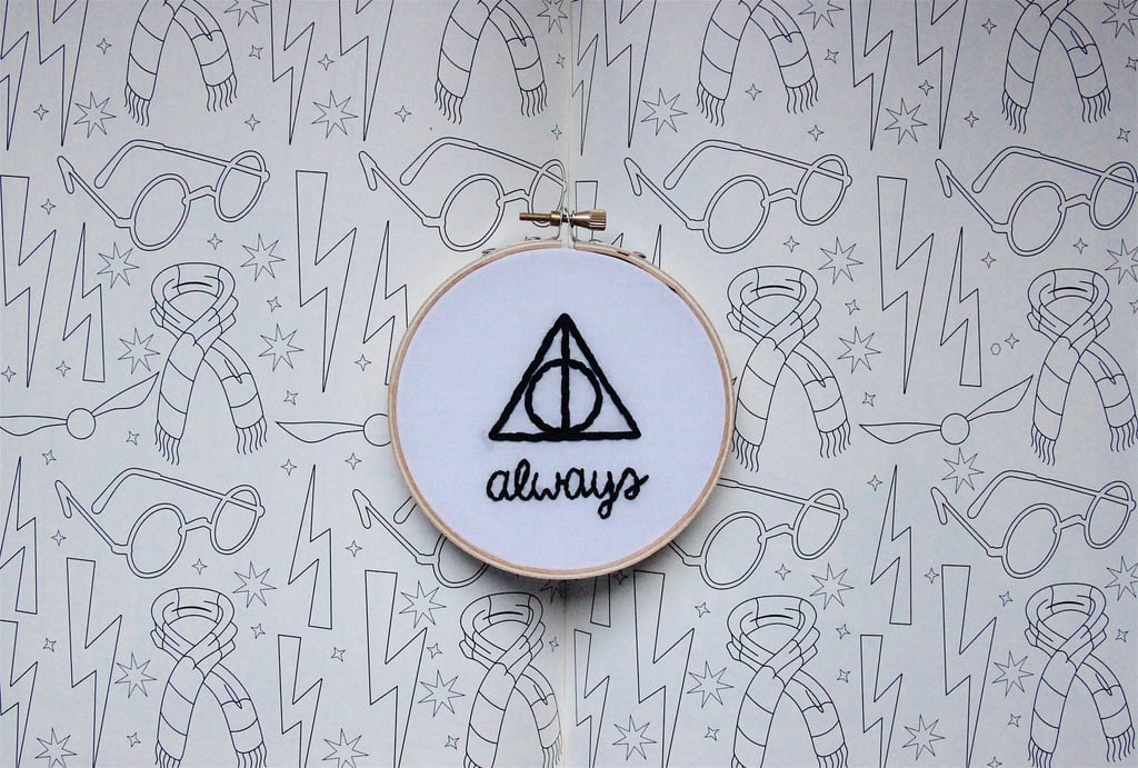 Deathly Hallows Embroidery Hoop ($18)