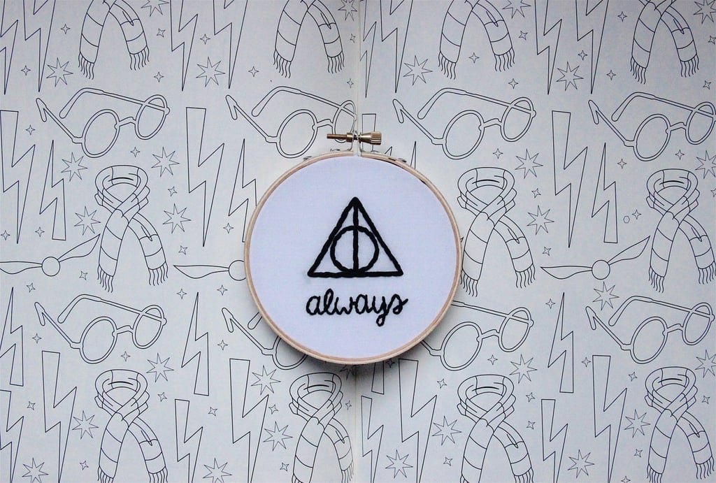 Deathly Hallows Embroidery Hoop ($18)