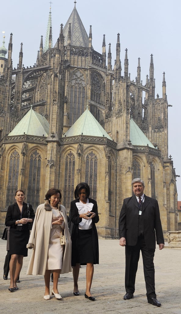 In April 2009, First Lady Michelle Obama visited the Saint Vitus Cathedral in Prague.