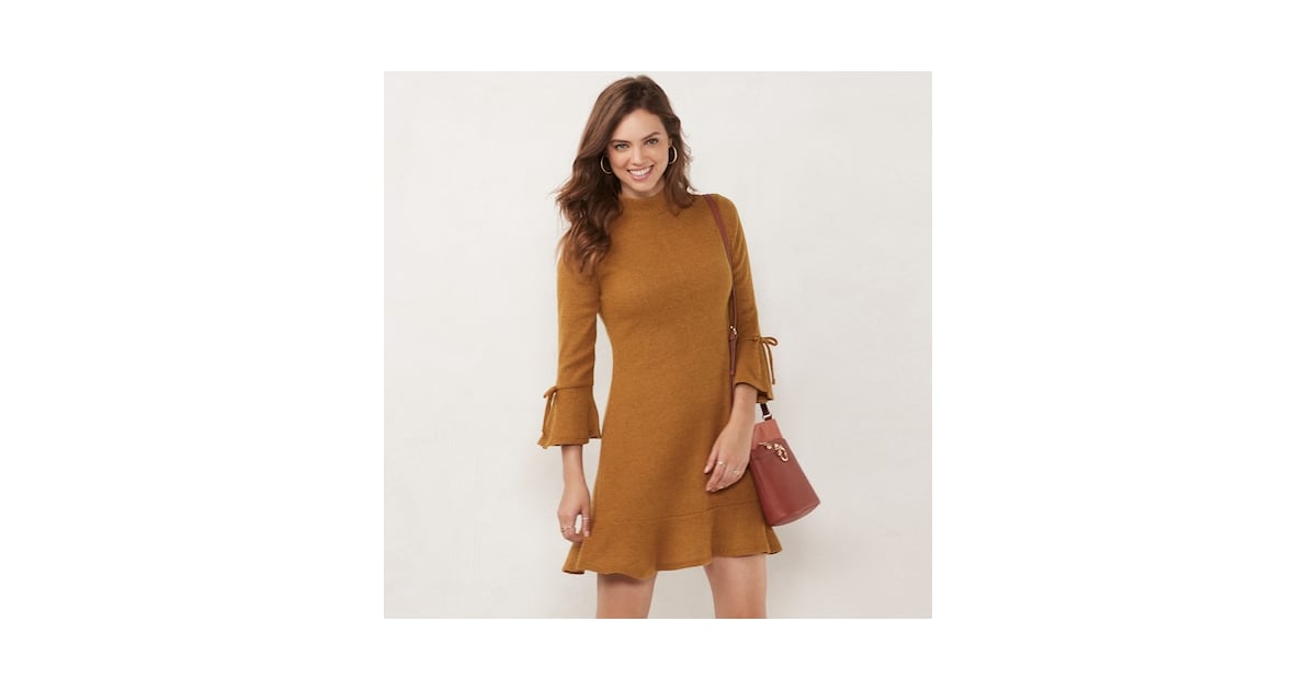 LC Lauren Conrad Mockneck Swing Dress, Lauren Conrad's 10th Anniversary  Collection Combines Peak Cosy With Holiday Glamour, and We're Here For It