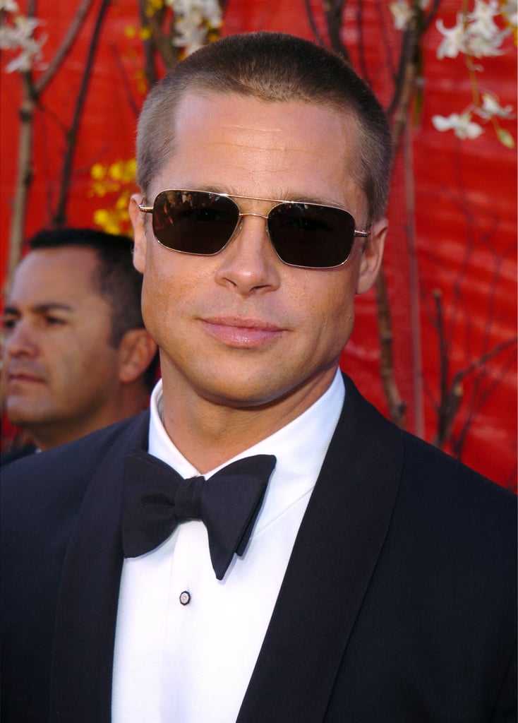 Brad Pitt FINALLY debuts his new look after getting a short back and sides  for WWII movie Fury  Daily Mail Online