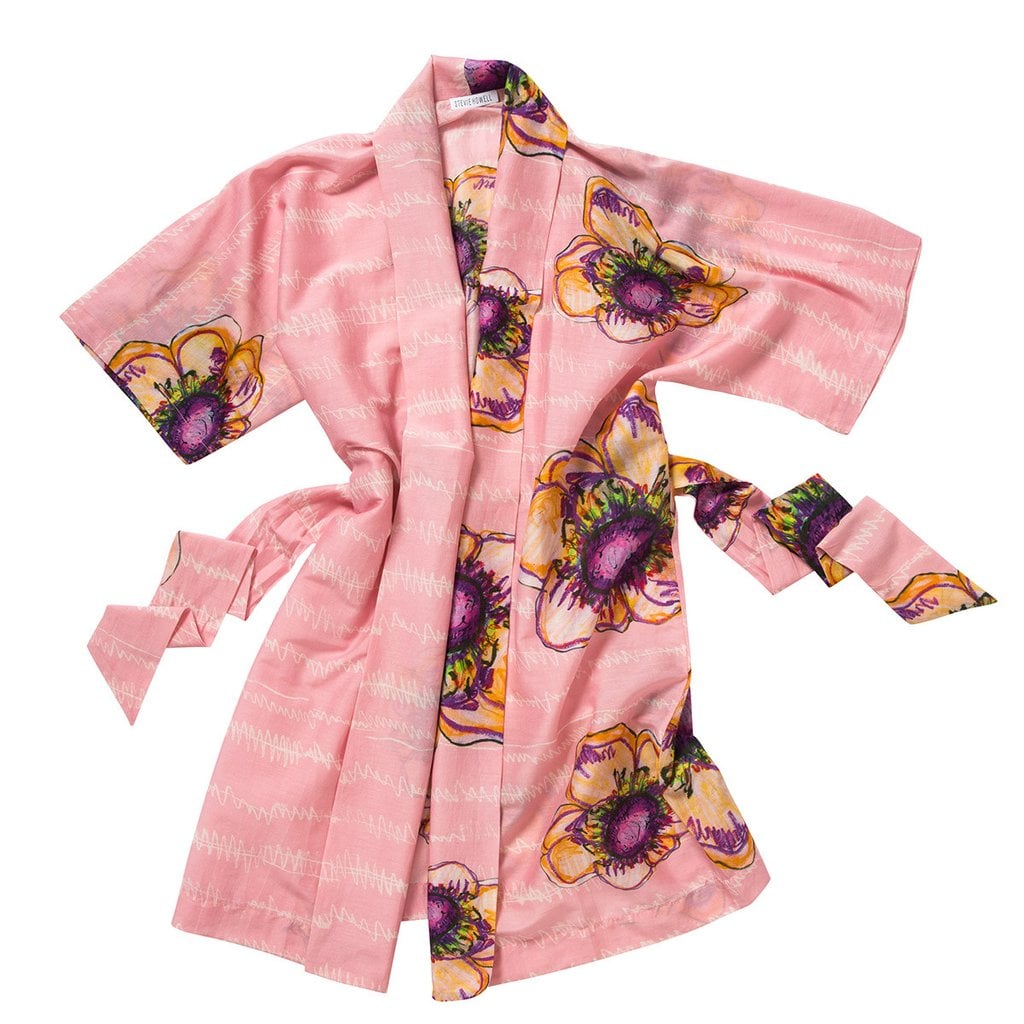 La Cayena Pink Cotton/Silk Robe ($315)