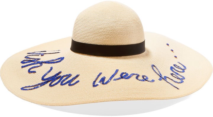 Eugenia Kim Sunny Sequined Straw Sunhat ($485)