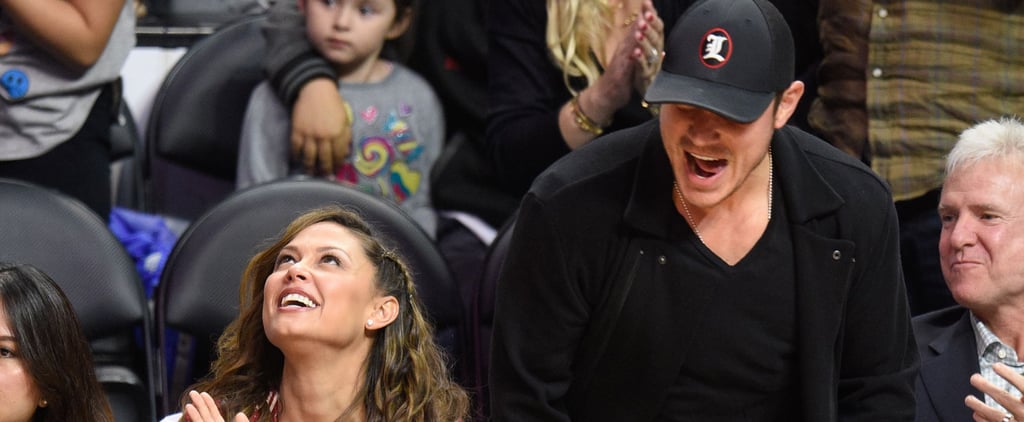 Nick and Vanessa Lachey at Clippers Game March 2016