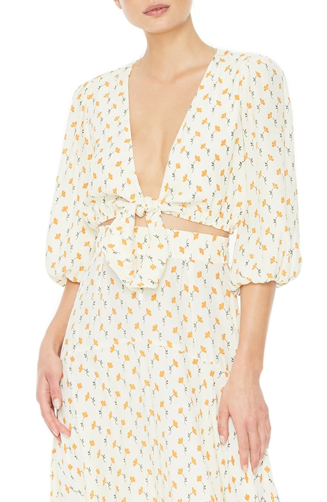 Faithfull the Brand La Guardia Floral Crop Top