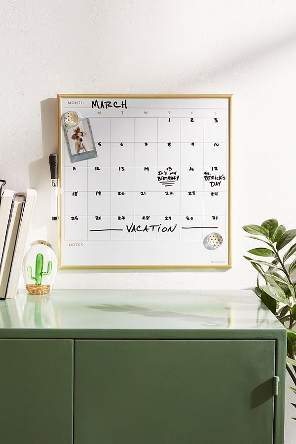 Dry Erase Calendar Message Board