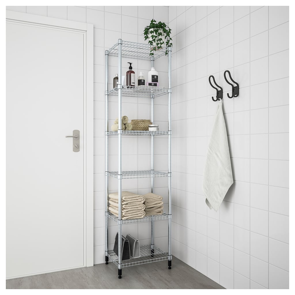 Omar One Section Shelving Unit 50 Genius Bathroom Organization