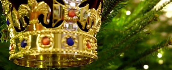 The Buckingham Palace Christmas Trees Have Arrived, and They're Decorated With Crowns and Carriages