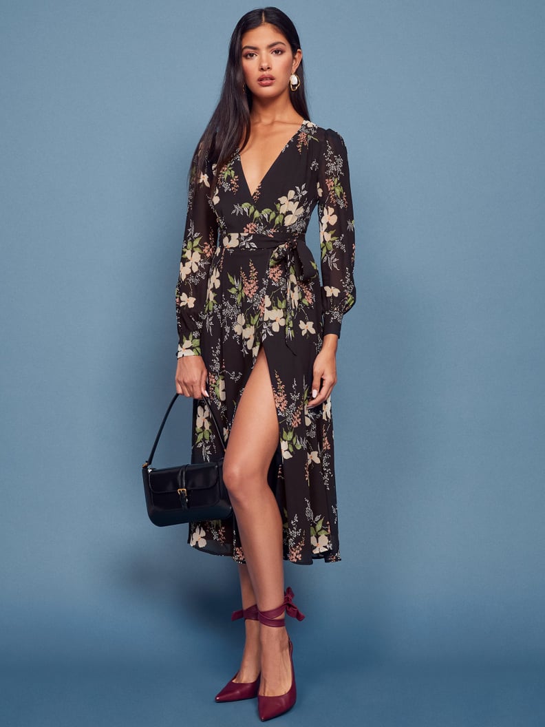 A Romantic Floral Dress To Love: The Reformation Susanna Wrap Midi