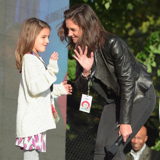 Katie Holmes and Suri Cruise at the Global Citizen Festival