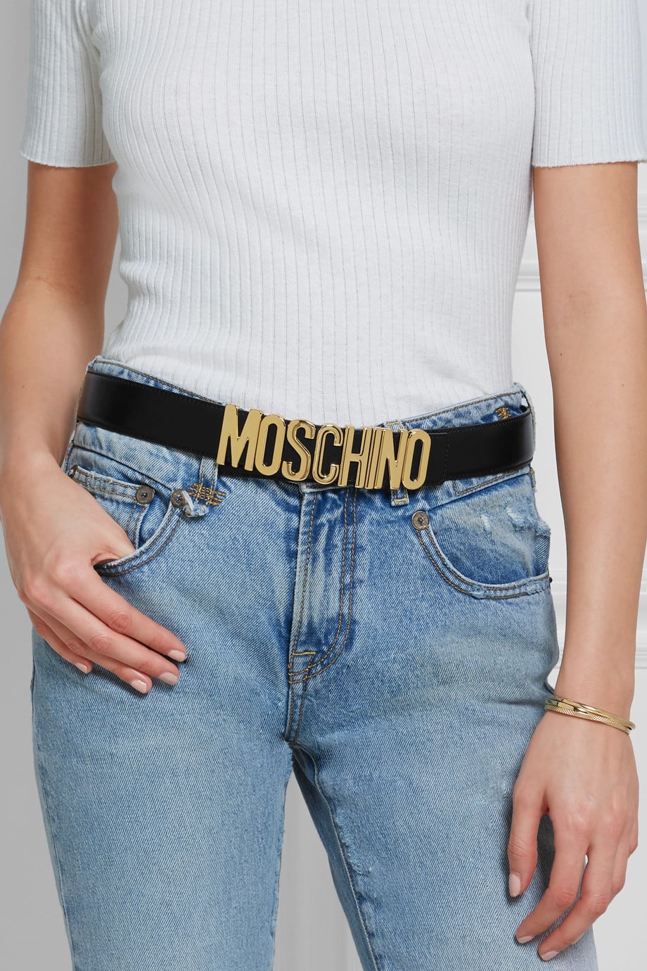 girls moschino belt