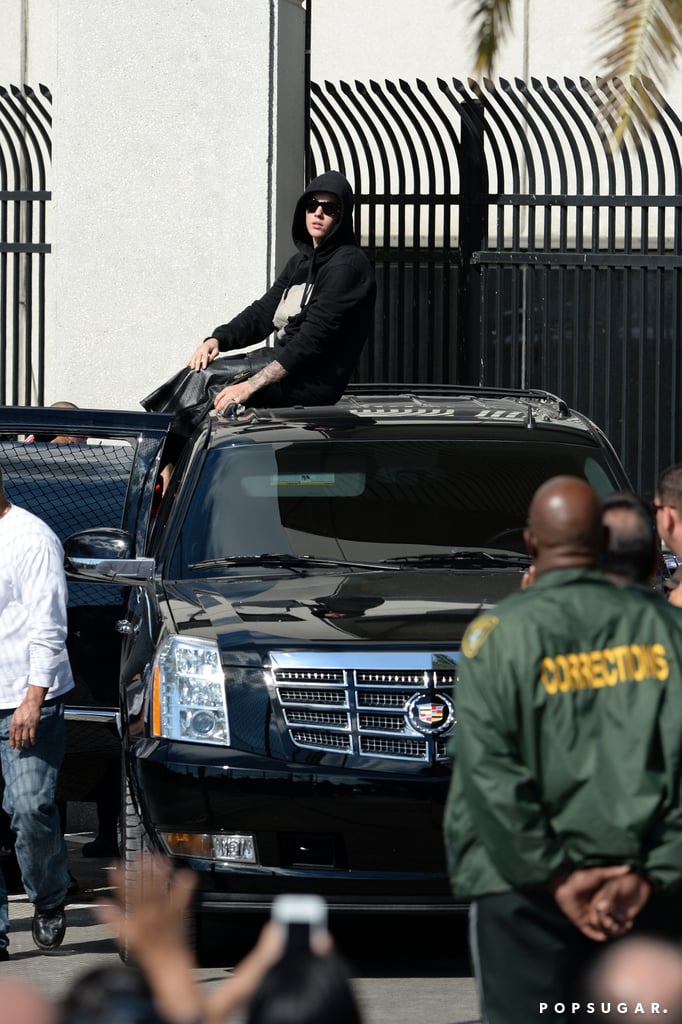 Justin Bieber Leaving Jail in Miami