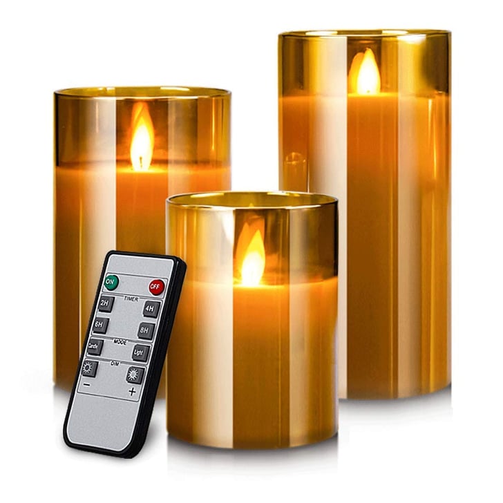 Yinuo Mirror LED Flameless Candles | Best Fall Home Decor From Amazon ...