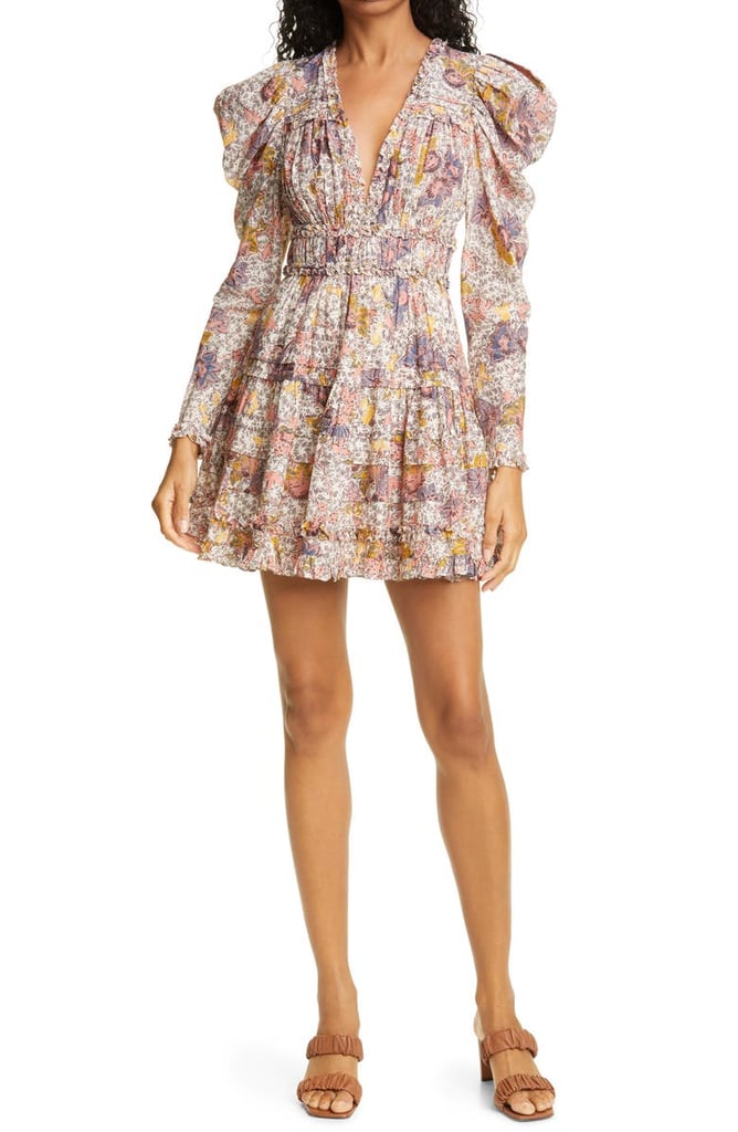 Ulla Johnson Julie Long Sleeve Print Minidress