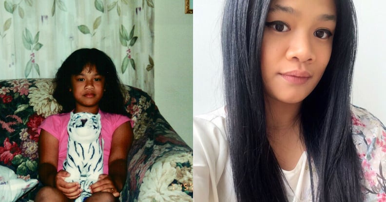 Assistant Editor, Jesa Marie Calaor. Left: As a Pre-teen, Right: As an adult