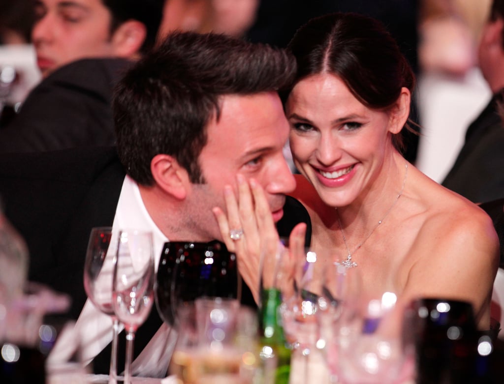 Jennifer stroked Ben's cheek when they attended the Critics' Choice Awards in January 2011.