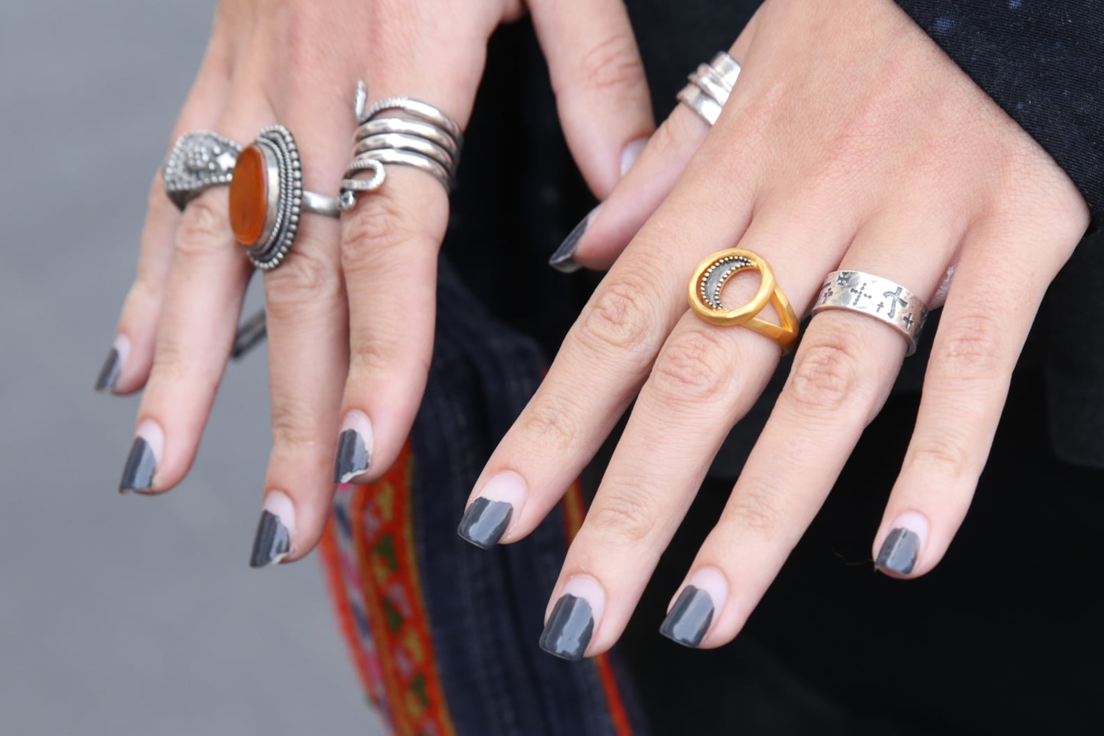 HalfDipped NailArt Trend Inspiration POPSUGAR Beauty