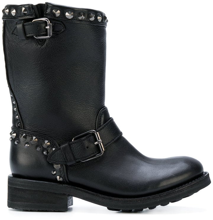 mid calf studded boots