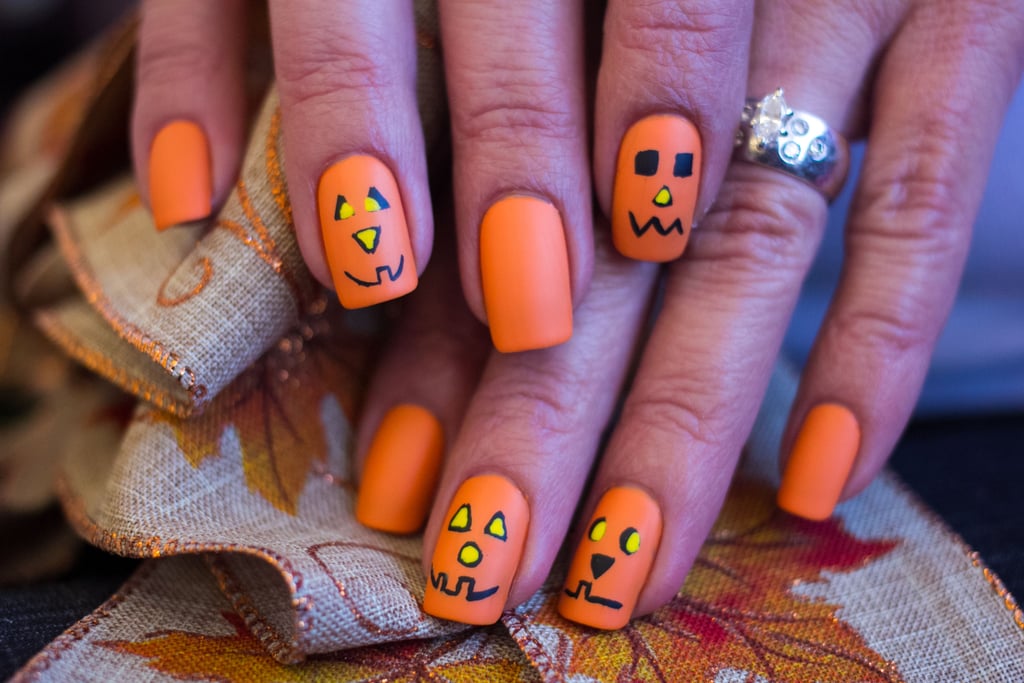 18 Jack-o'-Lantern Nail-Art Designs For Halloween