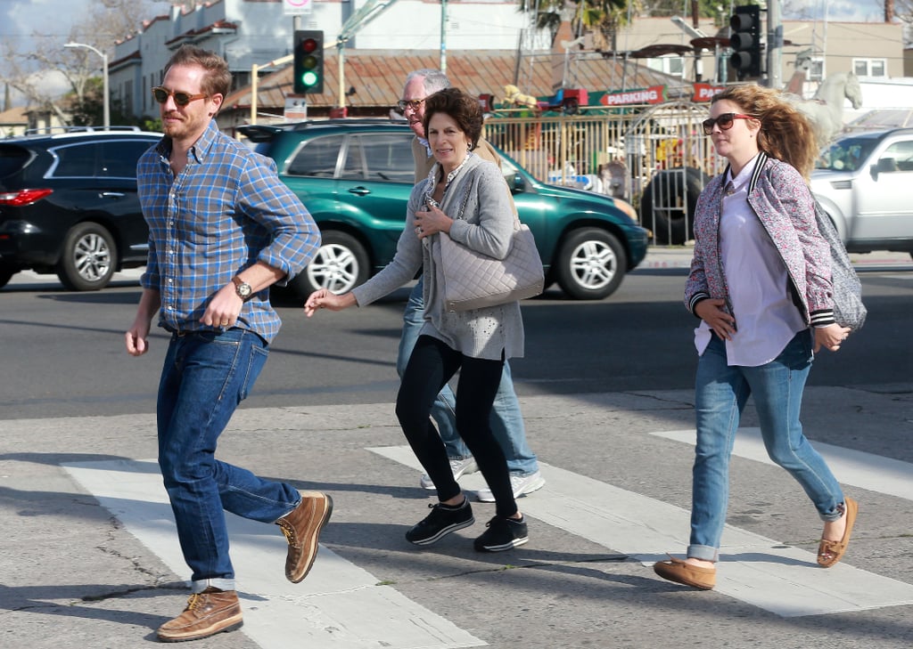 Drew Barrymore and Will Kopelman joined his parents, Arie and Coco Kopelman, for a cute family outing in Studio City, CA, on Monday.