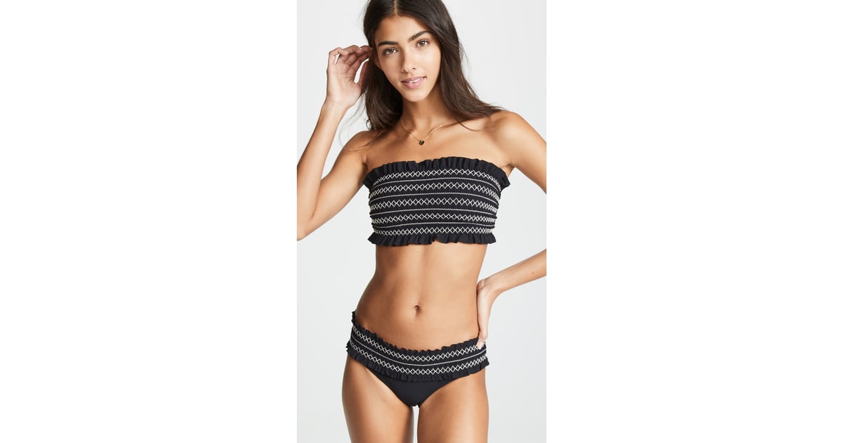 Tory Burch Costa Bandeau Bikini Top and Hipster | 16 Cute Bikini Bottoms  That Have the Coverage You've Been Looking For | POPSUGAR Fashion Photo 15